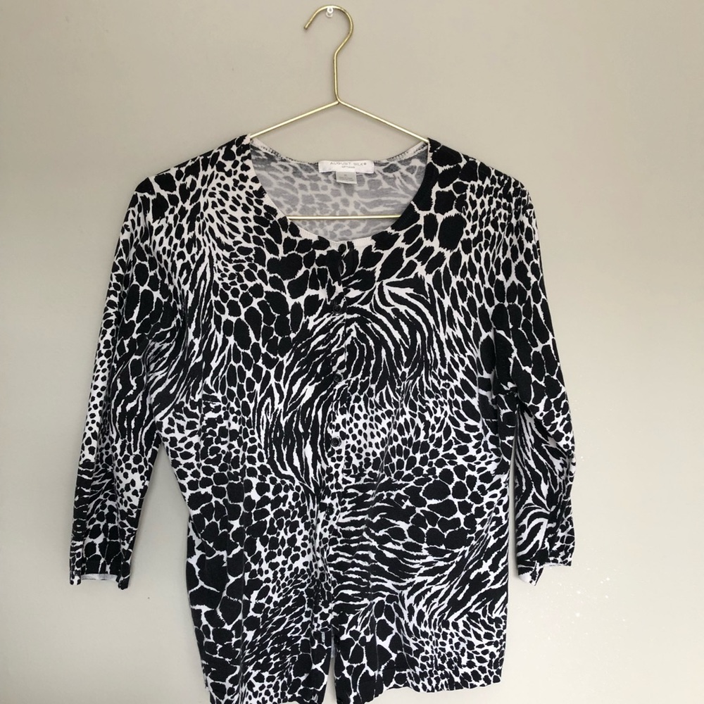 Button Down Mid Sleeve Sweater